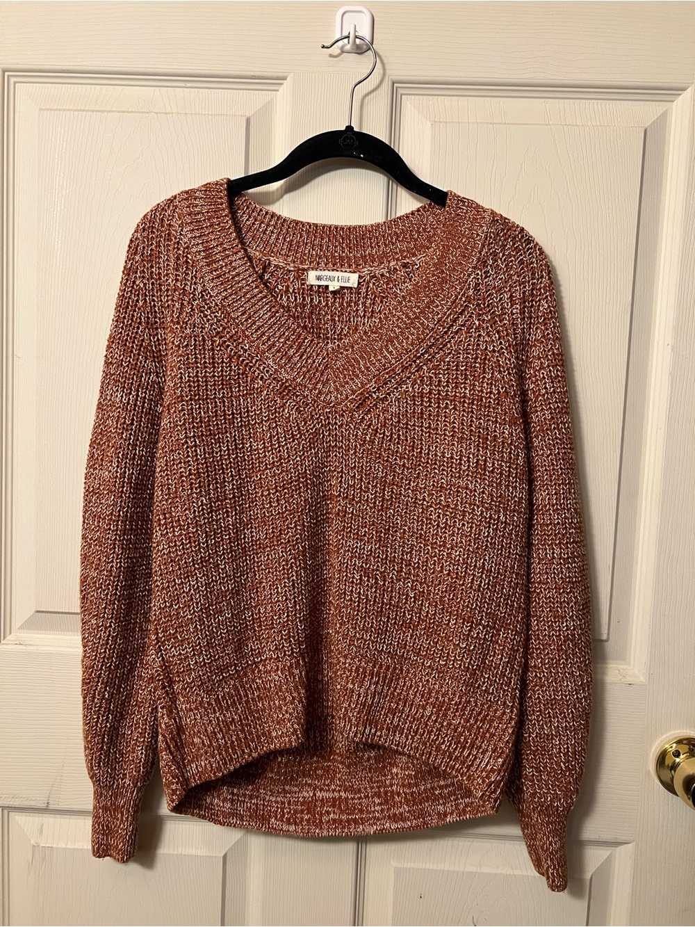 Margeaux & Ellie burnt orange sweater